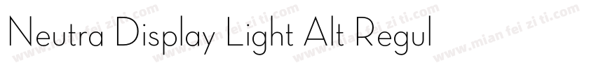 Neutra Display Light Alt Regular字体转换
